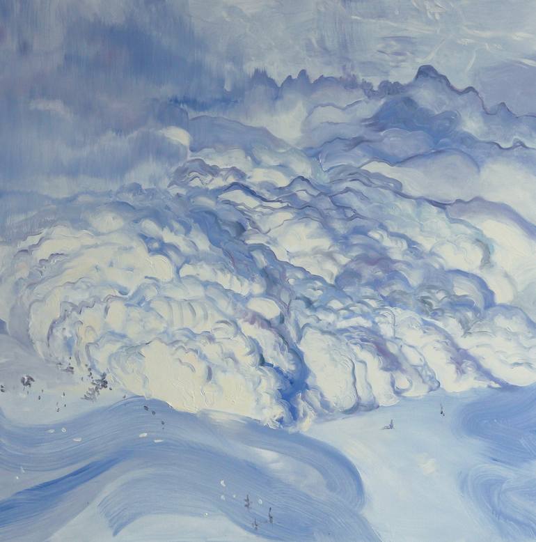 Avalanche II; Painting by Grazyna Smalej